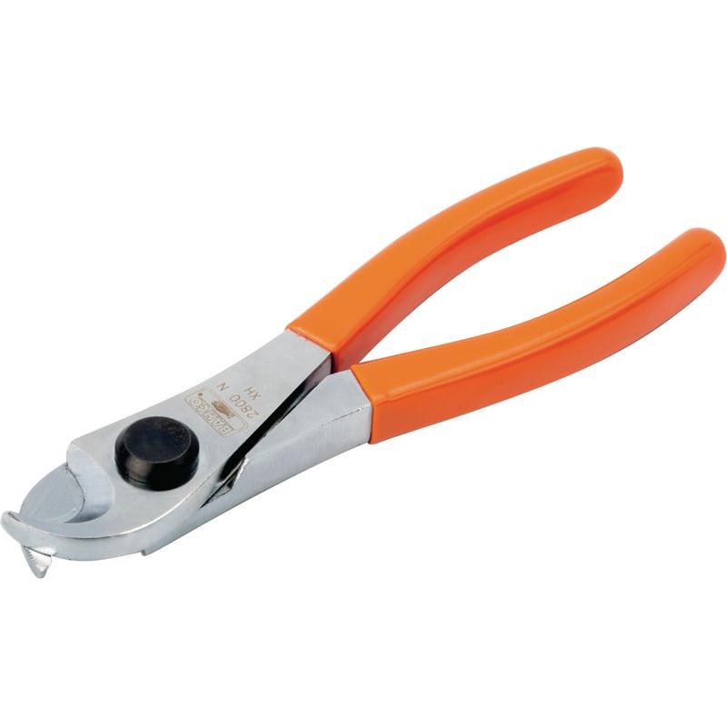 Bahco, Bolzenschneider + Seitenschneider, Kabelschneider mit PVC-beschichteten Griffen für mehradrige Kabel und biegsame...