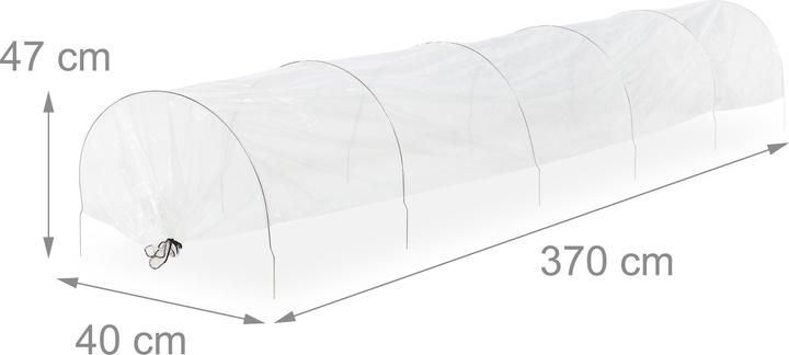 Relaxdays 2x Folientunnel