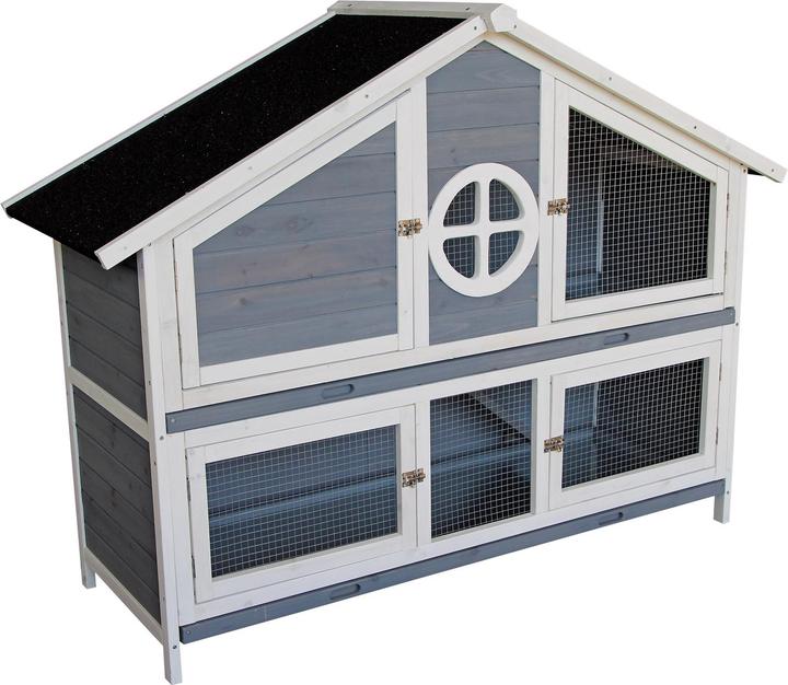 Actual product image Wiltec Rabbit hutch 1160x450x1080mm Rabbit villa Rabbit cage Rabbit cage