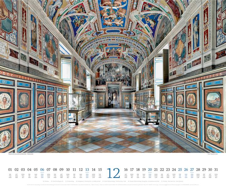 Image du produit Welt der Bücher - Bibliotheken-Kalender 2026 (54 x 48 cm)