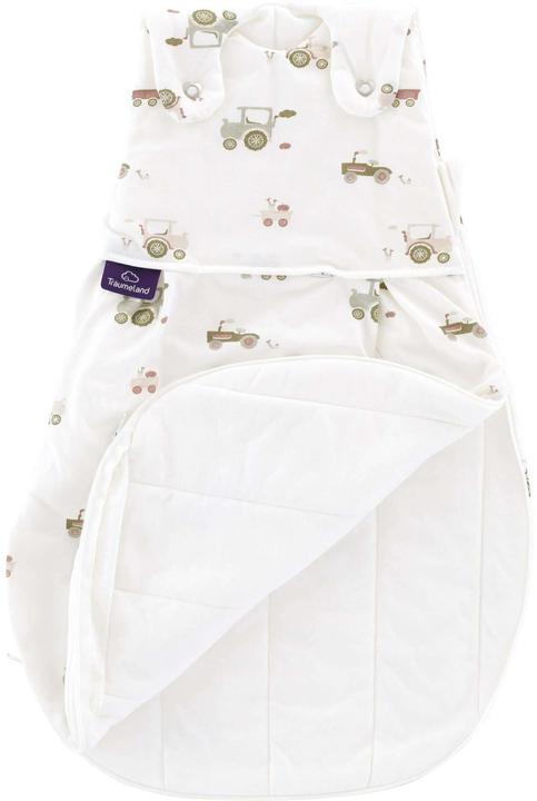 Actual product image Träumeland Baby-Ganzjahresschlafsack Little Farm grün Grösse 62/68 (68 cm, 2.5 TOG, All-season)