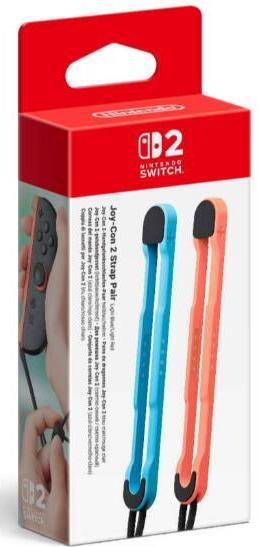 Produktbild Nintendo Joy-Con 2-Handgelenksschlaufen-Paar (hellblau/hellrot) (Switch 2)