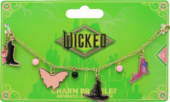 Wicked bracciale con ciondoli diversi (15 cm)