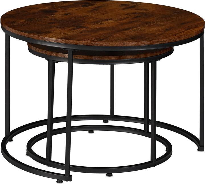 Actual product image Relaxdays 2-piece side table set