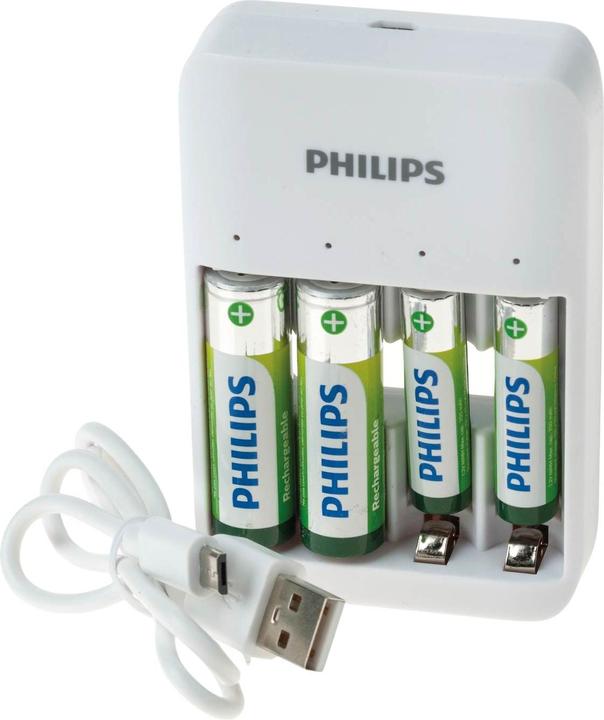 Produktbild Philips SCB4013NB (4 Stk., AAA, AA, 1300 mAh, Ladegerät inkl. Akku)