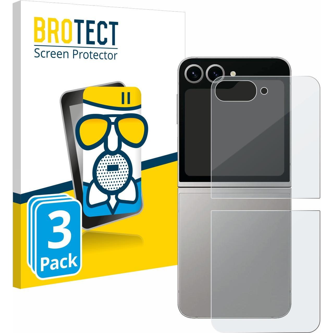 BROTECT Schutzglas Schutzfolie Glas Folie Displayschutz matt (3 Stück, Samsung Galaxy S21), Smartphone Schutzfolie, Grau