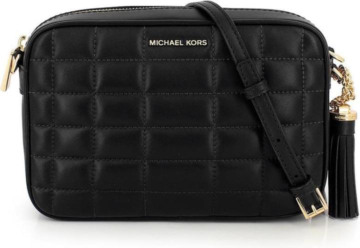 Actual product image Michael Kors Sac à Main en Cuir Jet Set Medium - Noir et Doré