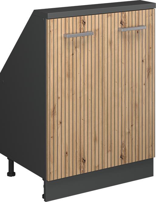 Anthrazit, Artisan Eiche