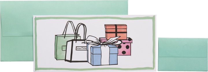 Actual product image Stewo Gift card Cindy 258157136 11x23cm white FSC (1 pcs.)