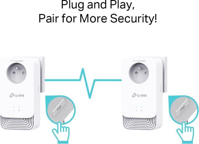 Produktbild TP-Link G.HN2400 PASSTHROUGH POWERLINE KIT (2400 Mbit/s)