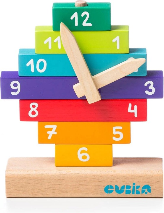Actual product image Cubika Wooden kit clock