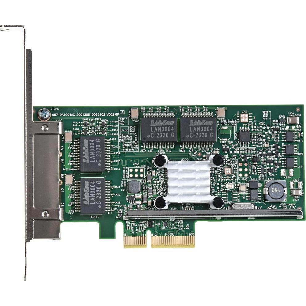 Thumbnail - Broadcom BCM5719-4P - 4 x 1GbE PCIe NIC (RJ45), Netzwerkkarte, Silber