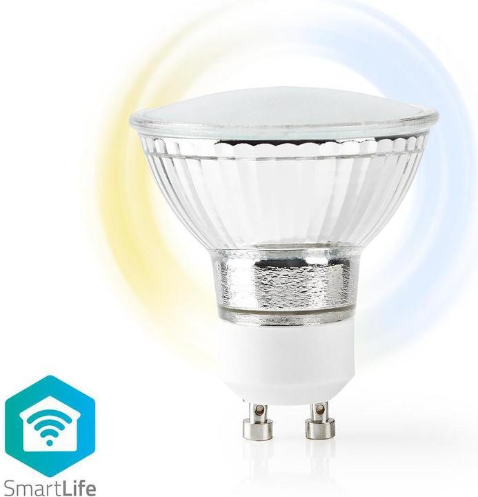 Produktbild Nedis WIFILW10CRGU10 Smart Lighting Intelligente Glühbirne, WLAN (GU10, 330 lm, 1x)