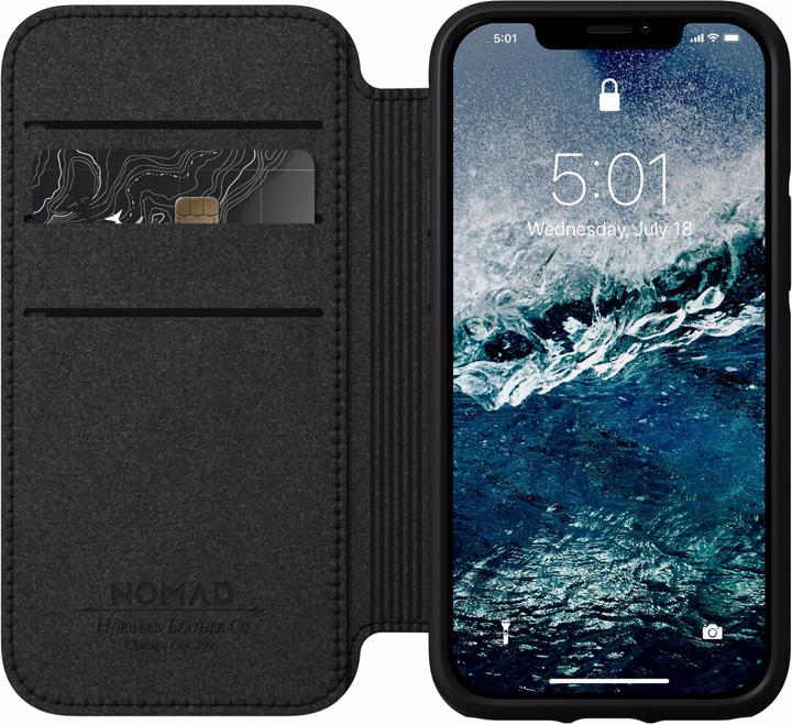 Produktbild Nomad Rugged Folio Case MagSafe Brown Leather iPhone 12 Mini (Apple iPhone 12 mini)