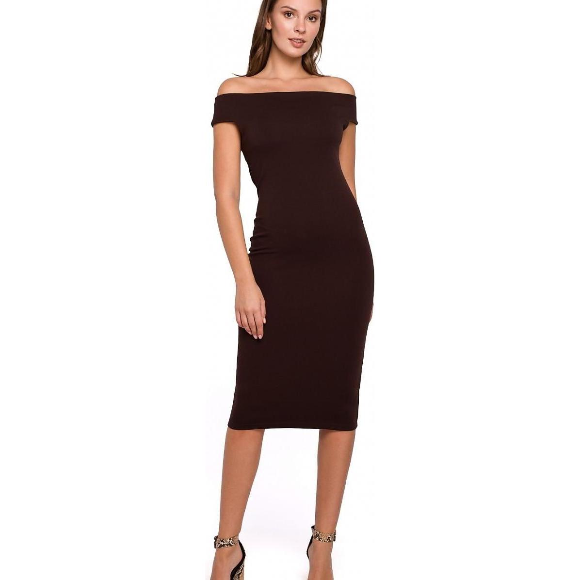 Makover, Damen, Kleider, Abendkleid, Braun, (S)
