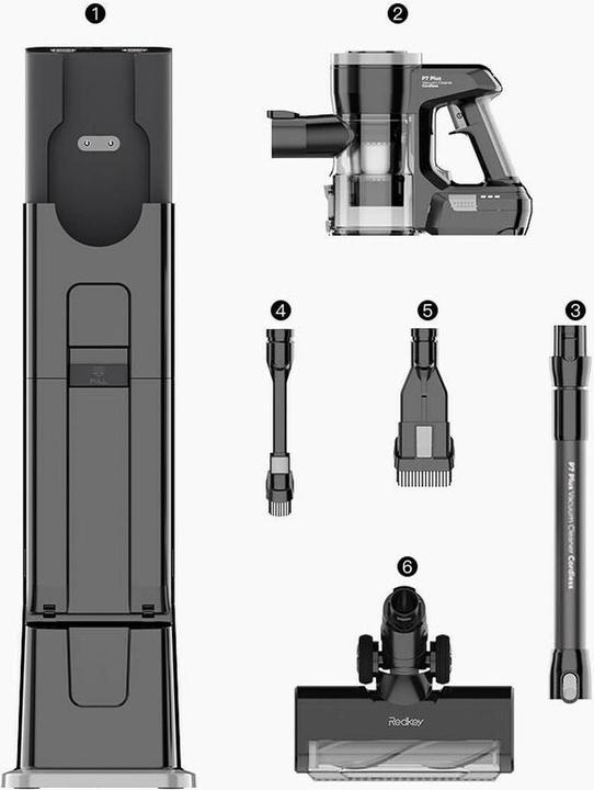 Image du produit Redkey P7 Plus Aspirateur à main avec collecteur de poussière Base