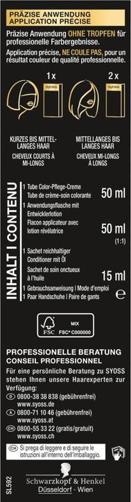 Nutritional values and ingredients Syoss Oleo Intense (5-92)