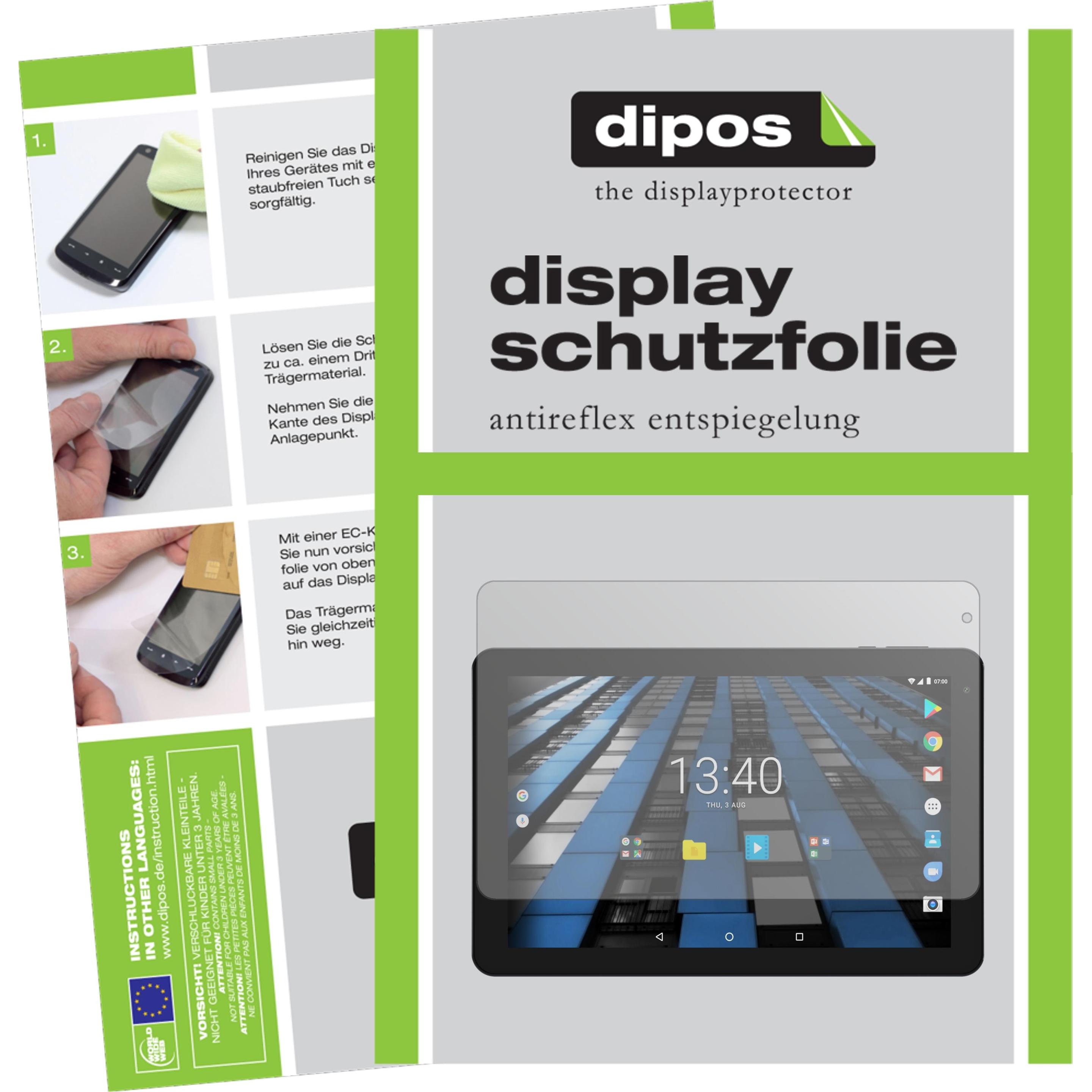 Dipos Displayschutzfolie Antireflex (2 Stück, Diamond Tab), Tablet Schutzfolie