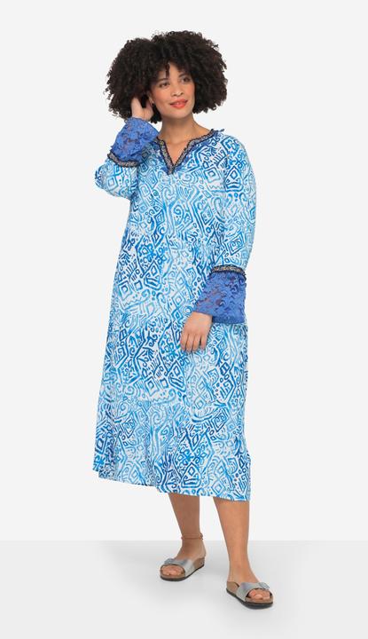 Produktbild Angel of Style Maxikleid, A-Line, Alloverdruck, Tunika-Ausschnitt, 3/4-Ärmel (46)