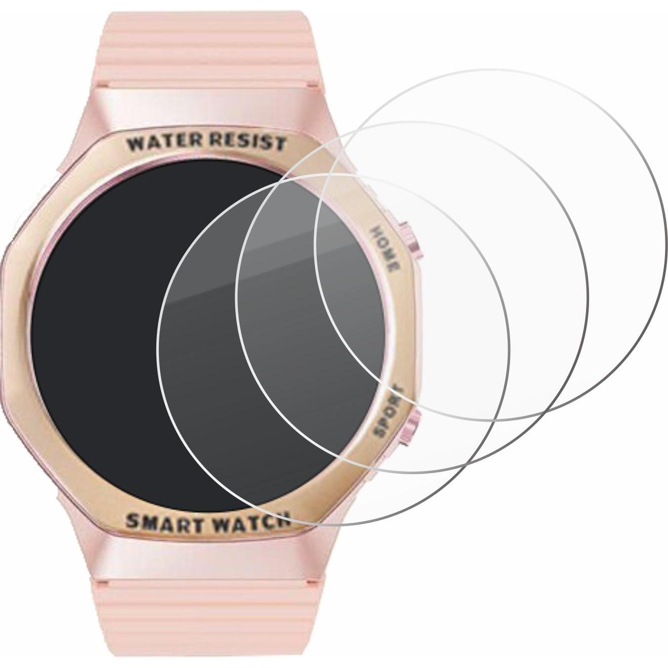 Thumbnail - Savvies Panzerglas Schutzglas Displayschutz, Smartwatch Schutzfolie, Transparent