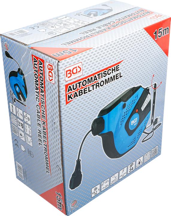 Produktbild BGS Kabeltrommel (15 m, 4.50 mm²)