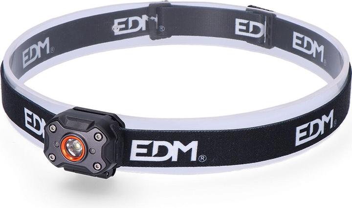 Produktbild EDM LED-Kopf-Taschenlampe 36417 Schwarz 8 W 400 lm (400 lm)