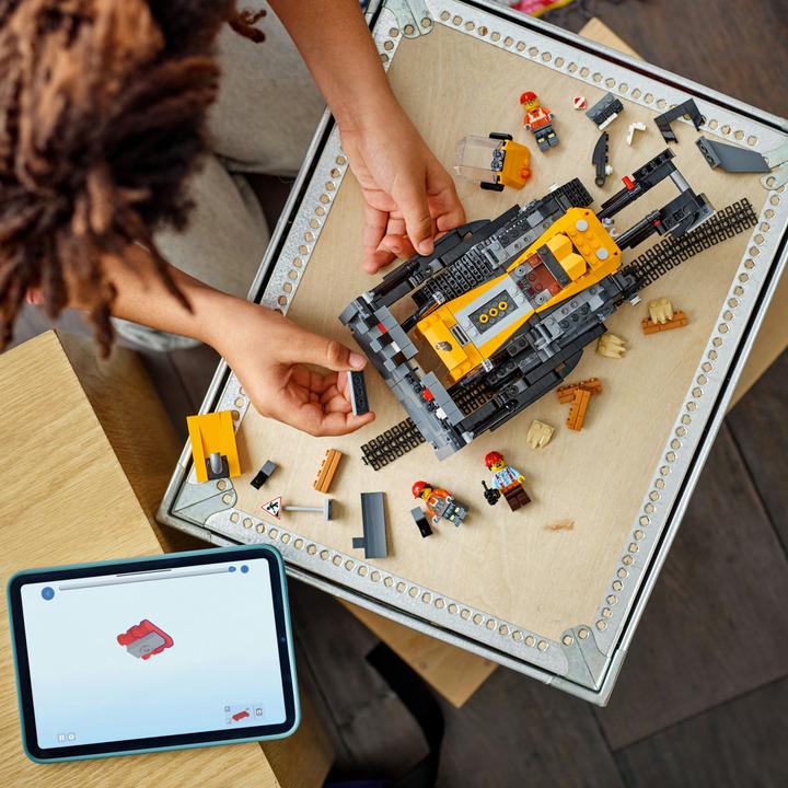 Actual product image LEGO Gelber Bulldozer mit Frontlader