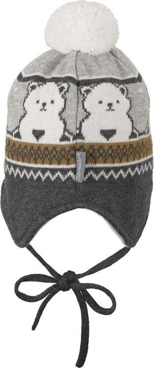 Actual product image Sterntaler Winter Hat Polar Bear Silver Size 39 (39)