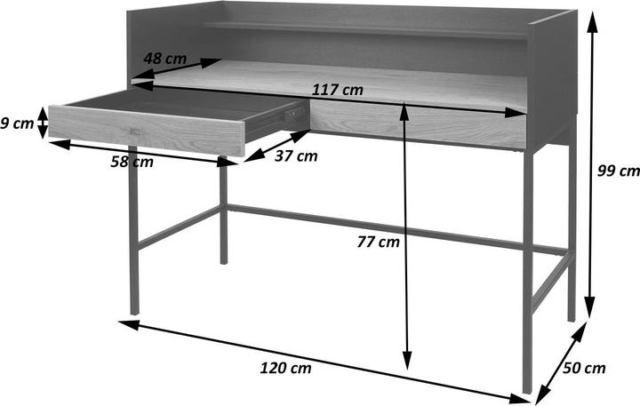 Actual product image MCW J79 (120 x 50 x 99 cm)