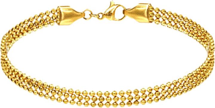 Produktbild Star Piercing Armkette vergoldet drei einzelne Kugelketten (17 cm, ohne Messing)