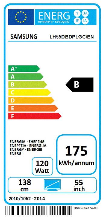 Energy Label Samsung Db55d (1920 x 1080 pixels)