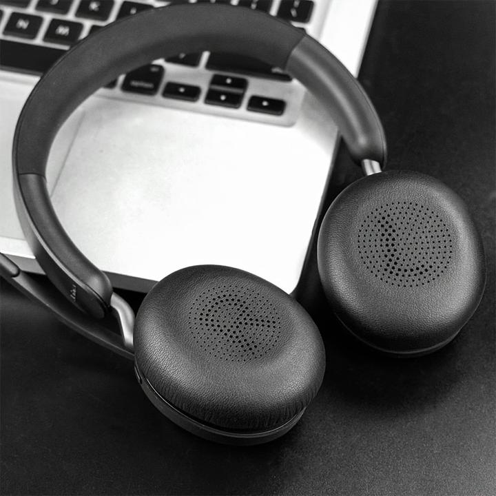 Produktbild PhoneLook Weiche Leder-Ersatz-Ohrpolster für Jabra Evolve2 65 / Evolve2 40 / Elite 45h (Evolve2 65)