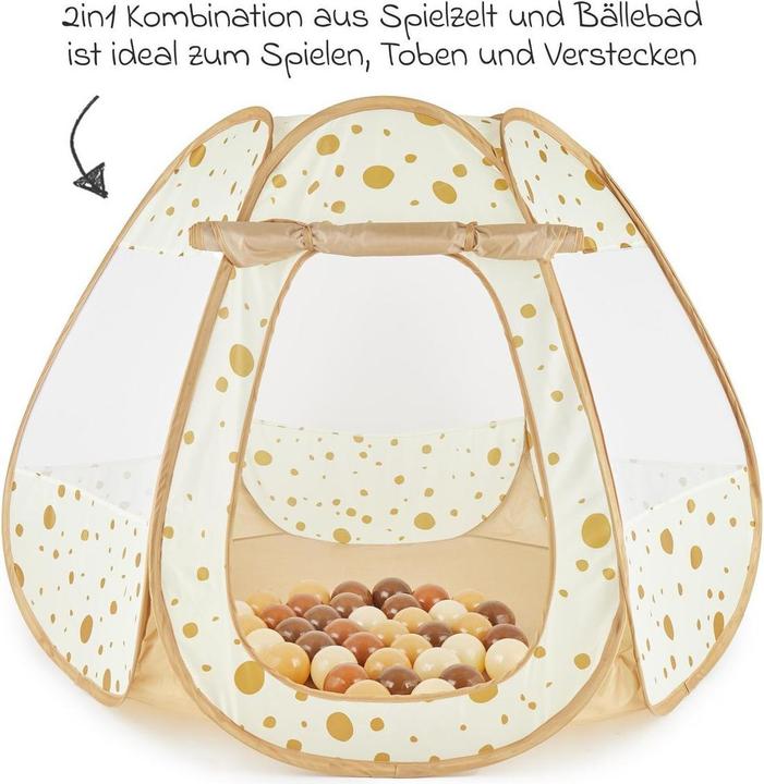 Produktbild Bieco Pop up Spielzelt und Bällebad Dots mit 50 Bällen