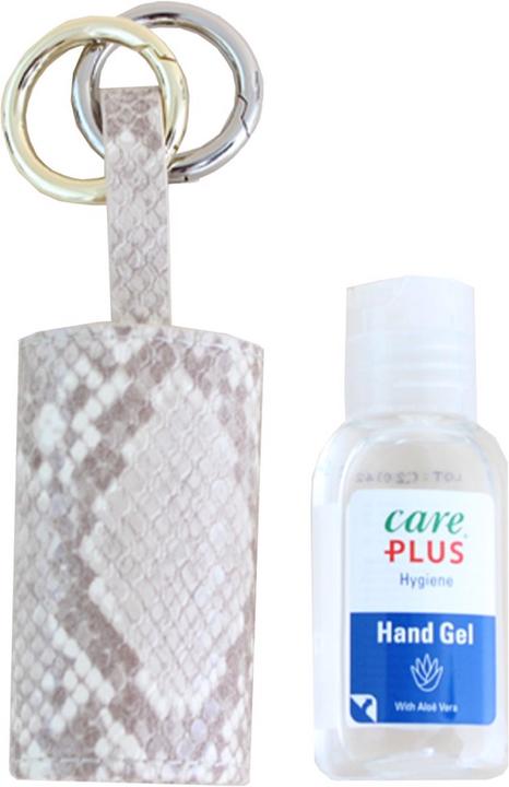 Produktbild Carry & Co. Handcare Leather Case with Gold and Silver Key Ring Beige Snake