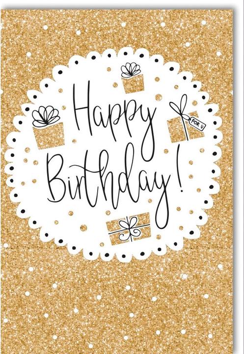 Actual product image Braun + Company Greeting card birthday 11.5 x 17 cm, incl. envelope (1 pcs.)