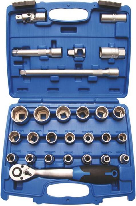 Produktbild BGS Steckschlüssel-Satz Antrieb 12,5 mm (1/2") SW 8 - 32 mm 27-tlg. (12.5 mm)