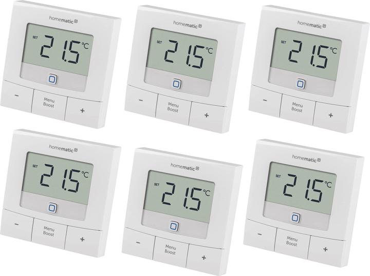 Homematic IP Smart Home 154666A0, Wandthermostat basic, 6 Stück