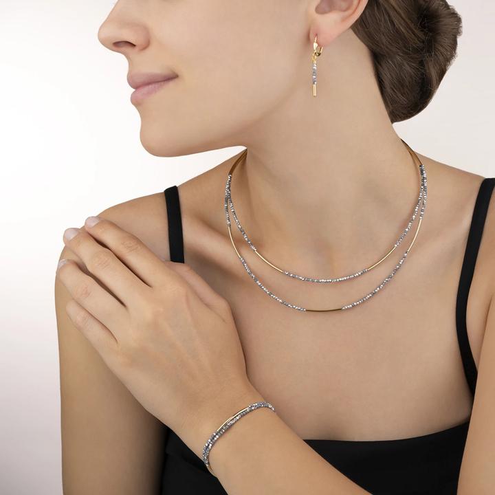 Immagine prodotto Coeur de Lion Collana a cascata (Acciaio inossidabile, Vetro, 48 cm)