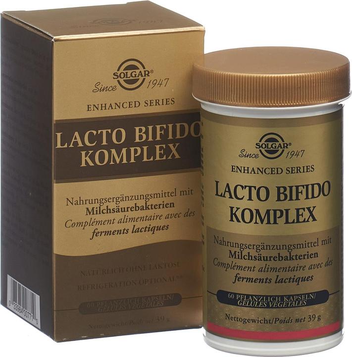 Actual product image Solgar Lacto Bifido Complex (new) Caps (60 Piece, Capsules, 108 g)