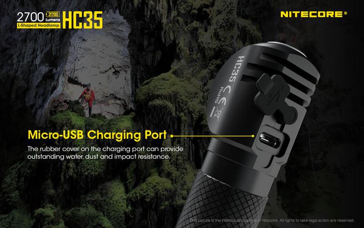 Produktbild Nitecore HC35 inkl. NL2140HP (2700 lm)