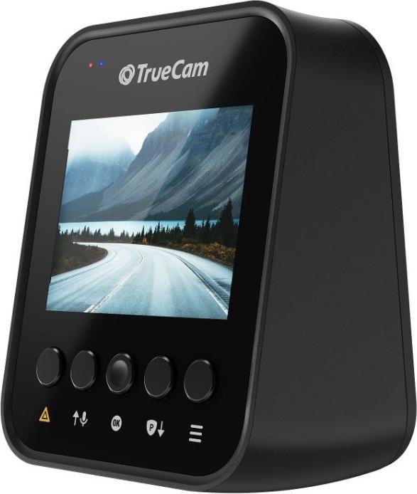 Produktbild TrueCam H25 Dashcam mit GPS Blickwinkel horizontal max.=50 ° Datenanzeige im Video, G-Sensor, WDR, Schleifen (GPS-Empfänger, Eingebautes Display, Akku, Beschleunigungssensor, WLAN, Eingebaute Anzeige, Bluetooth, UHD 4K)