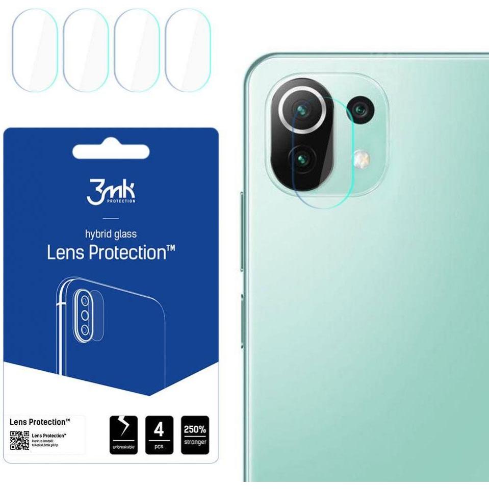3MK Kamera-Schutzglas, Kameraglas (1 Stück, Xiaomi Mi 11 Lite), Smartphone Schutzfolie, Transparent