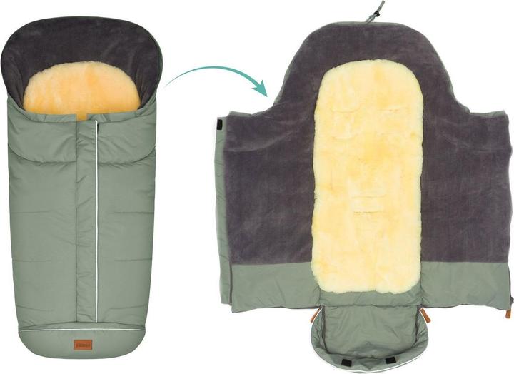 Image du produit Fillikid Fleece-Fusssack Nanga mit Lammfellauflage