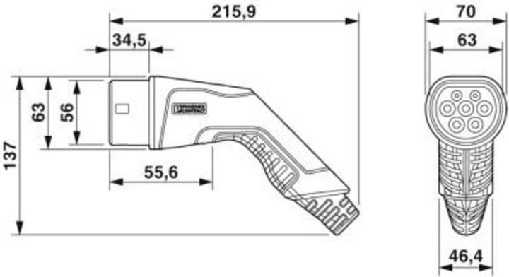 Produktbild Phoenix Contact AC-Ladekabel (23.04 kW, 32 A, 6.50 m)