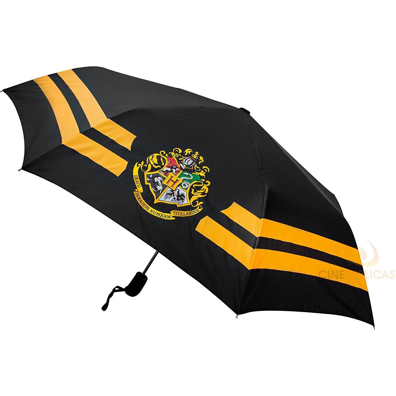 Cinereplicas, Unisex, Regenschirm, Harry Potter: Hogwarts, Schwarz, Gelb