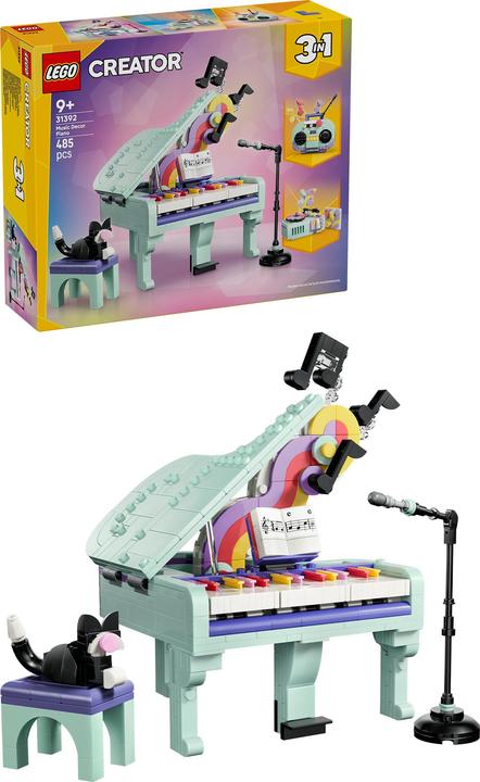Produktbild LEGO Deko-Klavier mit Katze (31392, LEGO Creator Expert)