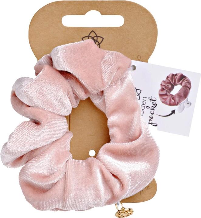 Produktbild Trisa Body Mind and Soul Scrunchie Yoga Samt Reisverschluss Rosa