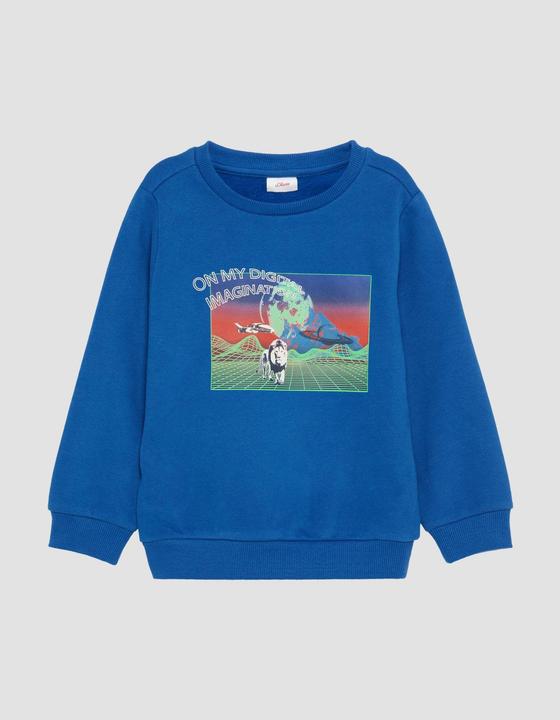 Produktbild S.Oliver Sweatshirt Wärmendes Sweatshirt mit gummiertem Frontprint (92)