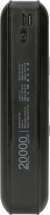 Actual product image Extralink EX.19614 power bank Lithium Polymer (LiPo) Black (20000 mAh, 10 W, 74 Wh)