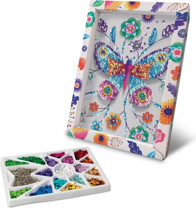 Actual product image Lansay Sequin Art Butterfly